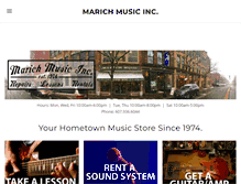 Tablet Screenshot of marichmusic.com